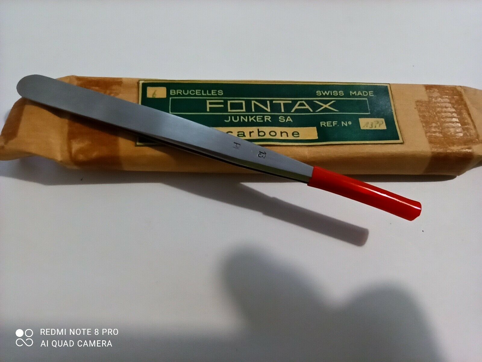 FONTAX JUNKERS Original  Tweezers swiss  no.13PP New , 1pcs. - Fresh Stock Dated December 2025