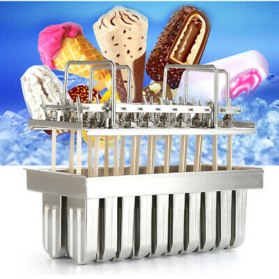 20pcs Stainless Steel Ice Cream Stick Mold Ice Lolly Popsicle For IcePop + Stick - Fresh Stock Dated February 2026