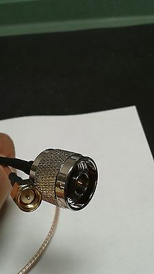 US MADE  N plug  TO  SMA plug MIL- RG-316 coax cable  15 ft    50 ohm - Fresh Stock Dated December 2025