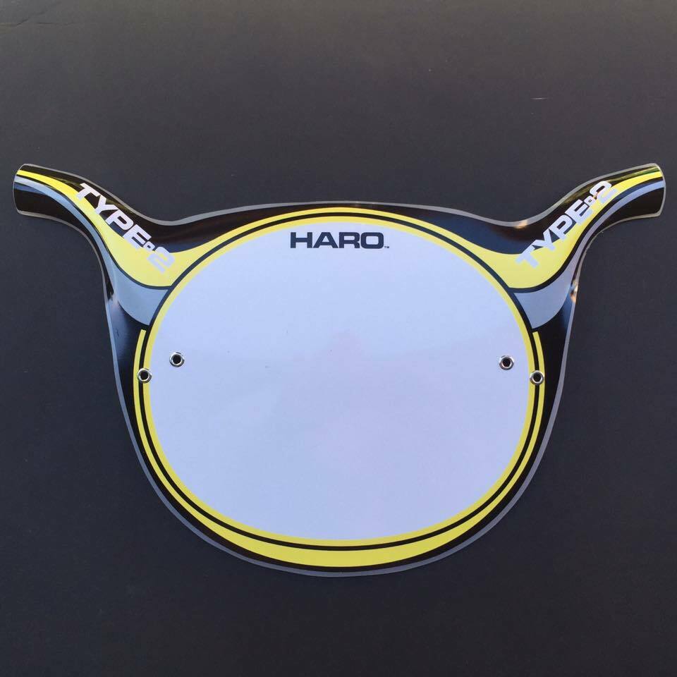 Haro Style Type 2 BMX Number Plates, Type Two Number Plate - Fresh Stock Dated December 2025