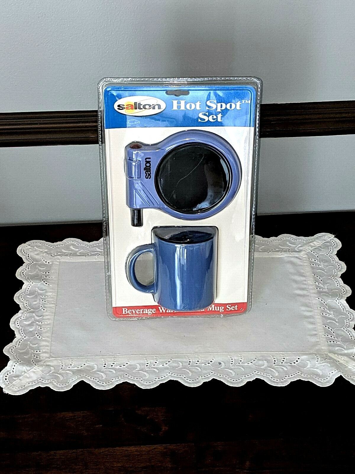 Vintage Coffee Tea Hot Chocolate Beverage Cup and Warmer Pad Hot Pot Set Gift - Fresh Stock Dated February 2026