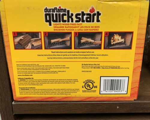 duraflame Quick Start Firelighters 10 - 4 packs - Fresh Stock Dated December 2025