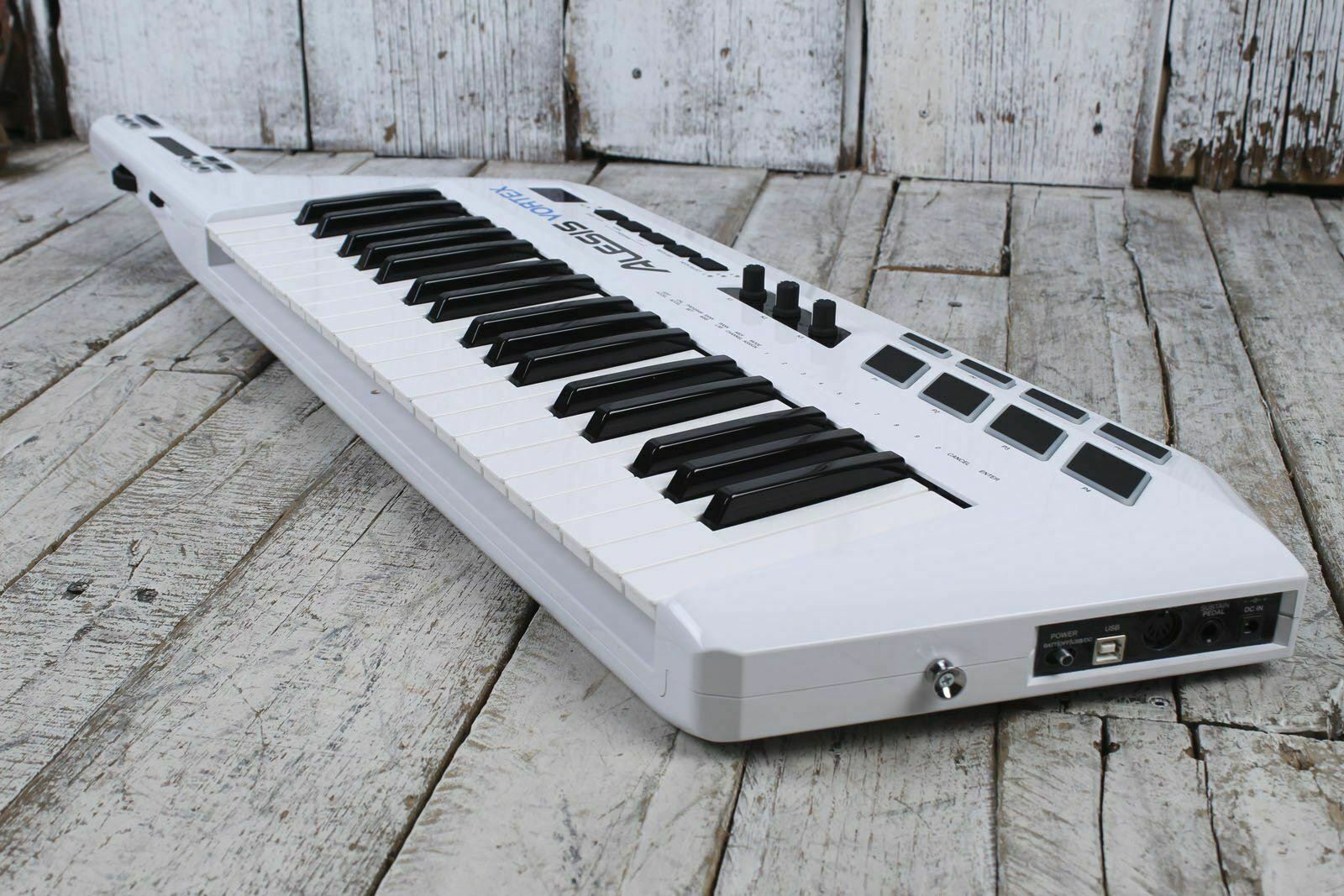 Alesis Vortex 37 Key USB Midi Keytar Controller with Accelerometer White DEMO - Fresh Stock Dated December 2025