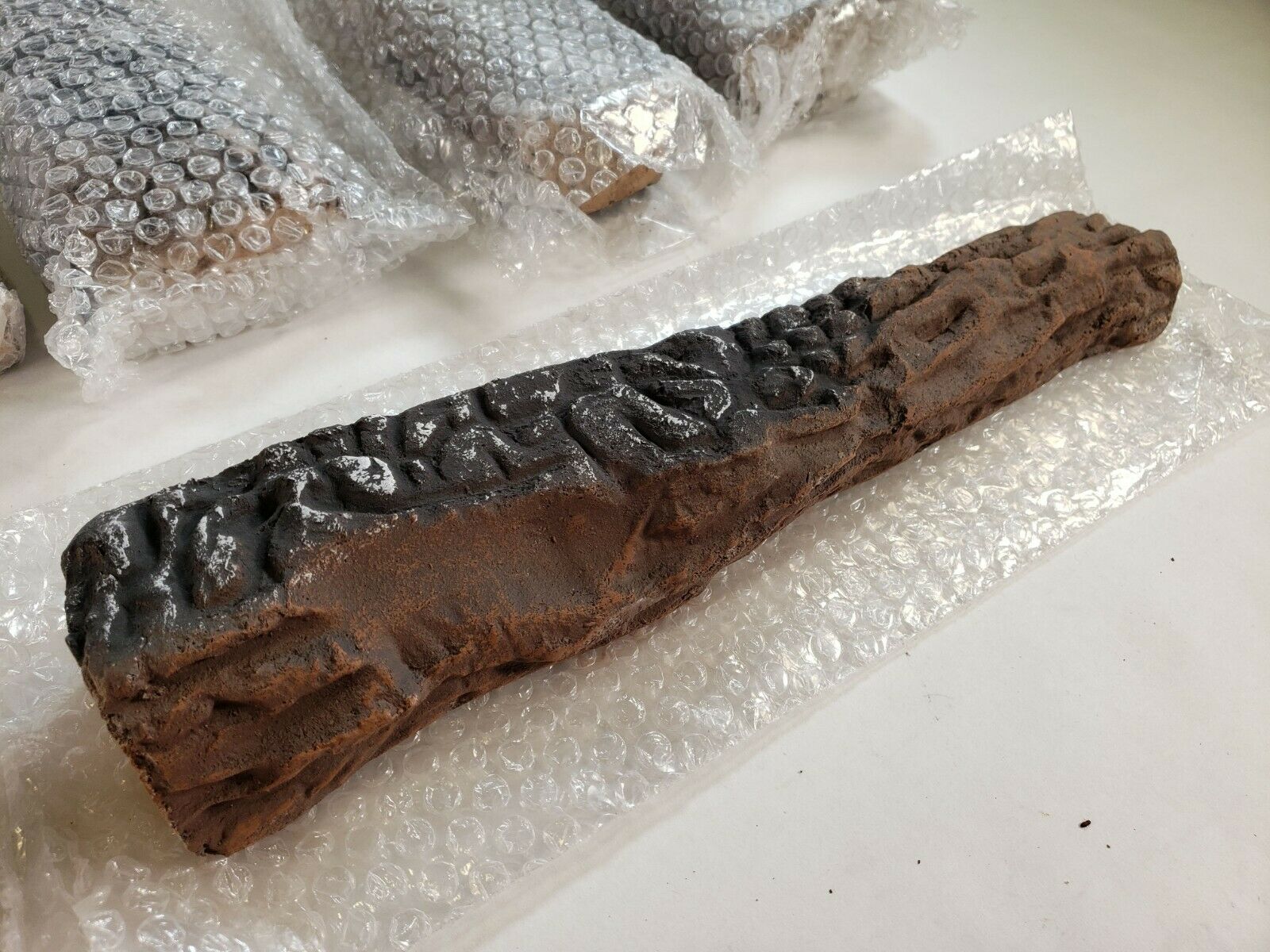 Barton 95042 Realistic Flame Large Ceramic Wood Fireplace Logs Firepit Log Set - Fresh Stock Dated December 2025