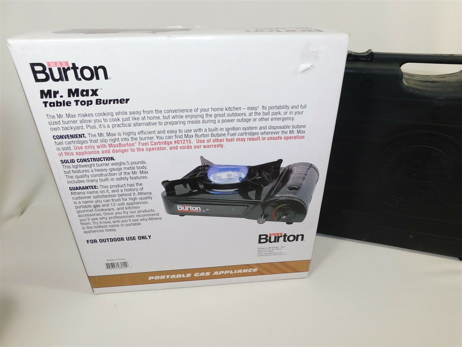 Max Burton Portable Mr. Max Burner Butane Table Top Stove 10,000 BTU NEW in BOX - Fresh Stock Dated February 2026