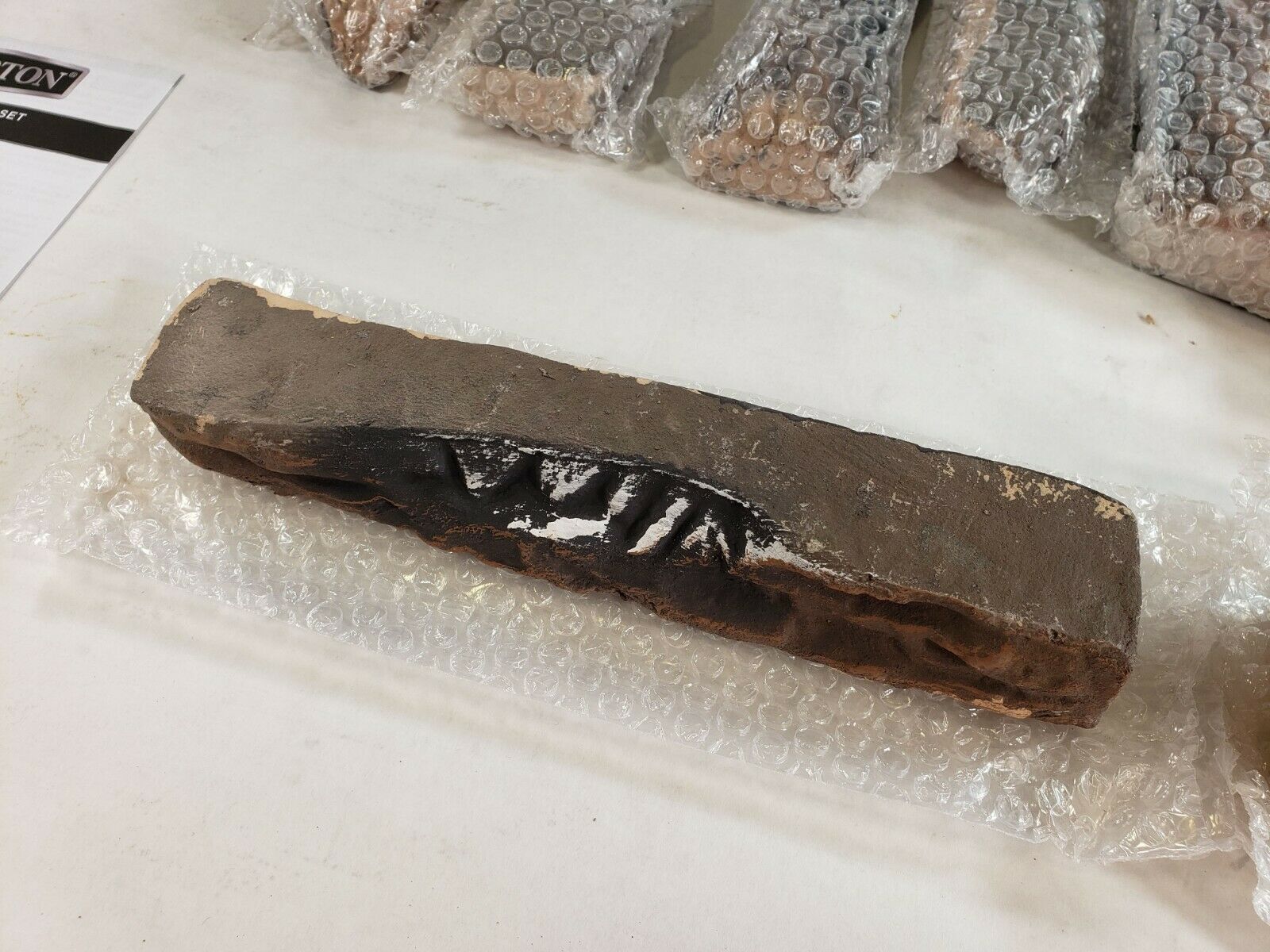 Barton 95042 Realistic Flame Large Ceramic Wood Fireplace Logs Firepit Log Set - Fresh Stock Dated December 2025