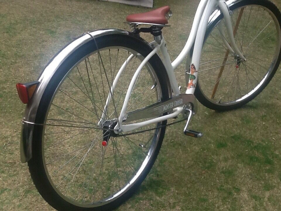 RARE MONSTER CRUISER BICYCLE WITH ALL THE DELUXE EXTRAS, PERF COND. ORIG. OWNER - Fresh Stock Dated January 2026