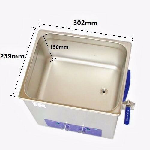 10L Business&Industrial Ultrasonic Cleaner Degas Sweep Stainless 320W Digital - Fresh Stock Dated December 2025