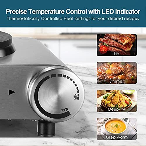 DIDO 1500W Hot Plate Countertop Cast Iron Single Burner for Cooking Portable ... - Fresh Stock Dated February 2026