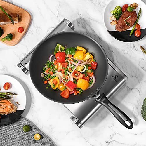 DIDO 1500W Hot Plate Countertop Cast Iron Single Burner for Cooking Portable ... - Fresh Stock Dated February 2026