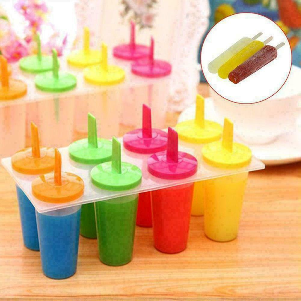 Juice Popsicle Maker Ice Lolly Mould 8 Cell Silicone Hot Cream Sale Mold D2A4 - Fresh Stock Dated February 2026