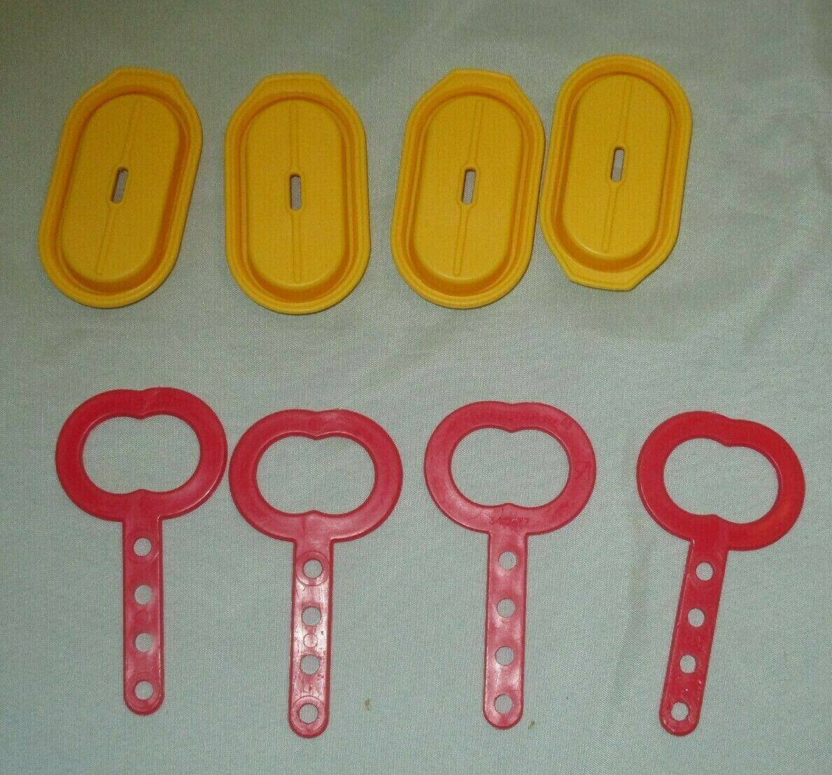 Vintage Tupperware Ice Tups Popsicle Maker Mold 4 Replacement Tops & Sticks - Fresh Stock Dated February 2026