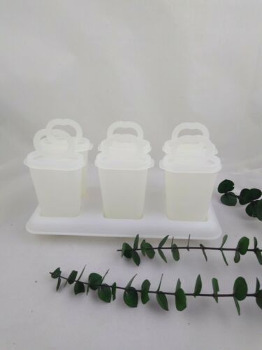 Tupperware Ice Tups Popsicle Maker Mold 6 with Base and 7 Handles - Fresh Stock Dated February 2026