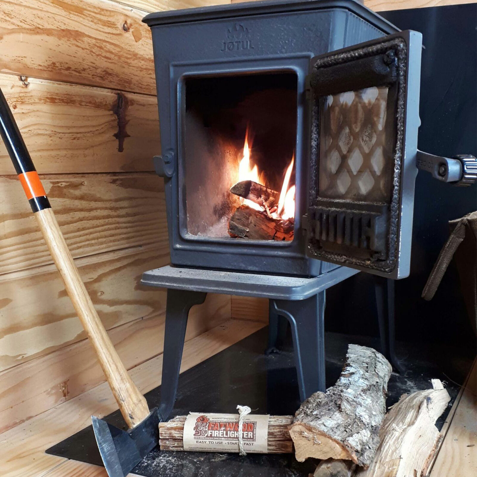 Better Wood Products 18 Pound Assorted Sizes Fire Wood Fatwood Firestarter Crate - Fresh Stock Dated January 2026