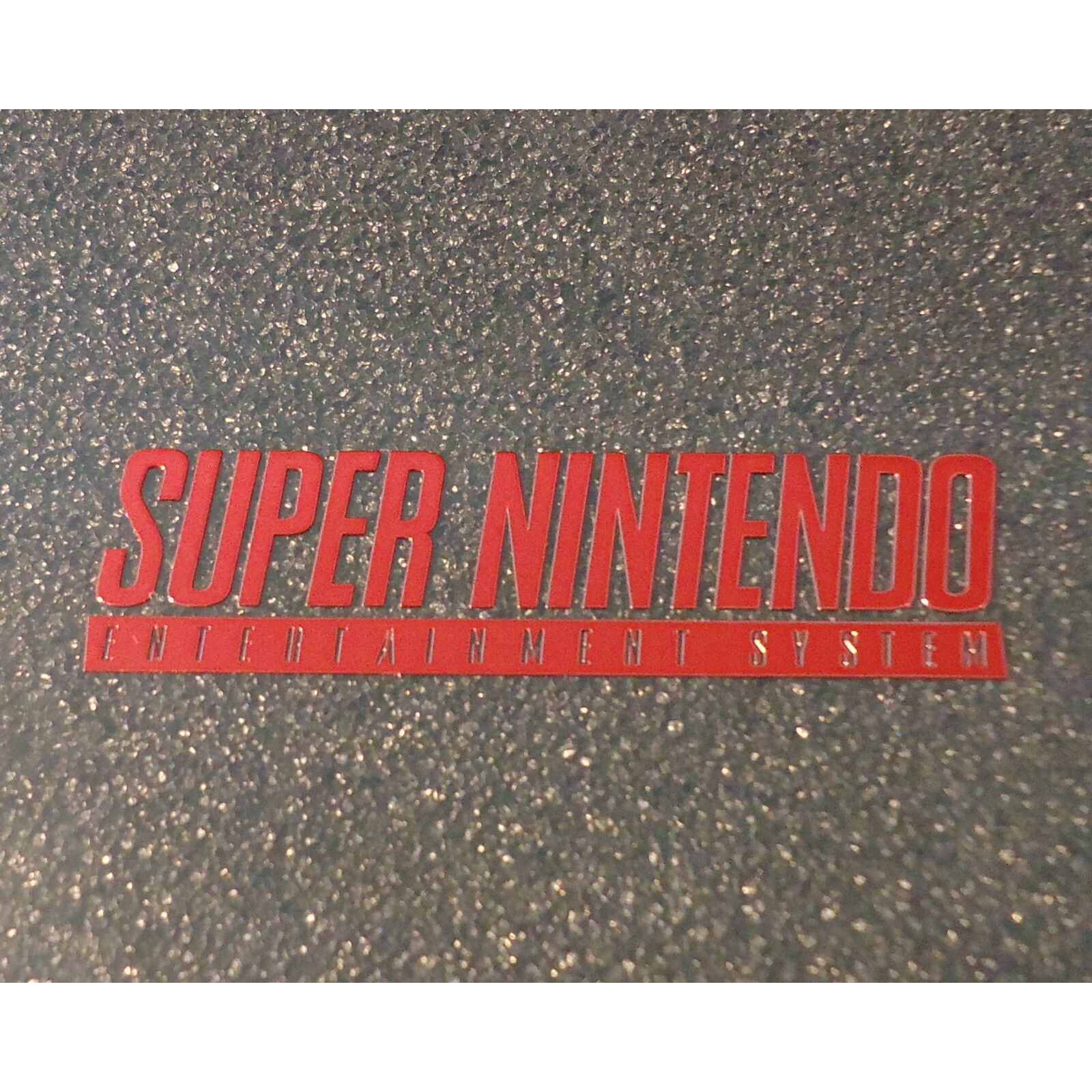 Super Nintendo SNES Label / Aufkleber / Sticker / Badge / Logo 50 x 13mm [245b] - Fresh Stock Dated February 2026