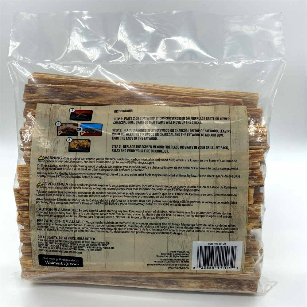 Fatwood Firestarter 16.80 x 9.10 x 9.10 Inches - Fresh Stock Dated January 2026