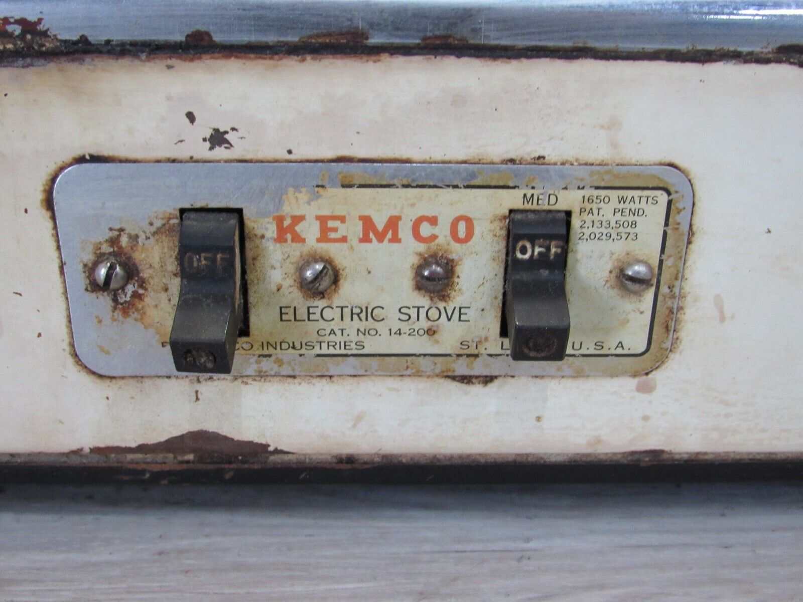 Vintage Mid Century Kemco  Electric Stove Double Cooktop Hotplate USA 14-200 - Fresh Stock Dated February 2026