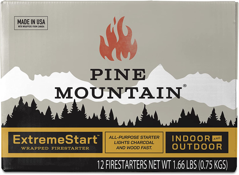 Pine Mountain ES 24CT ExtremeStart Wrapped Starters, 24 Starts Firestarter Log - Fresh Stock Dated December 2025