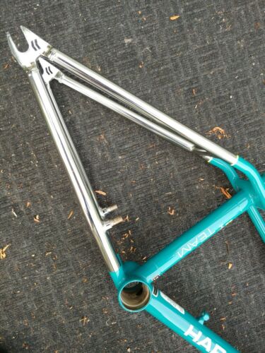 Haro 2017 Lineage Team Sport tribute Frame 20.75 Black / turq Bmx Freestyler - Fresh Stock Dated December 2025