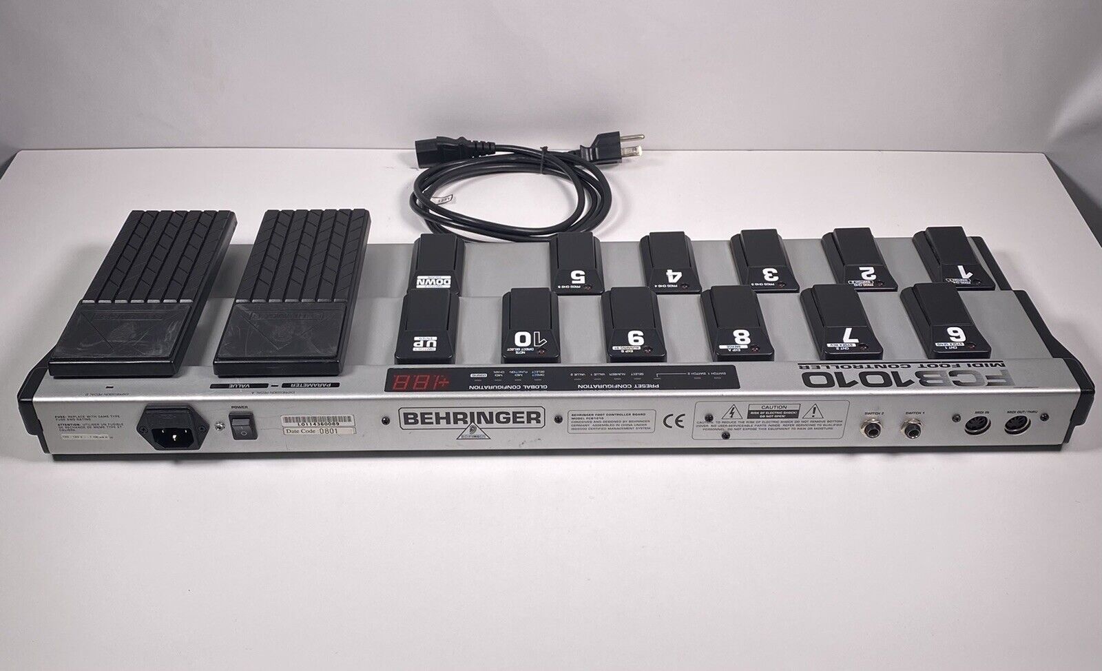 Behringer FCB1010 MIDI Foot Controller - Fresh Stock Dated December 2025