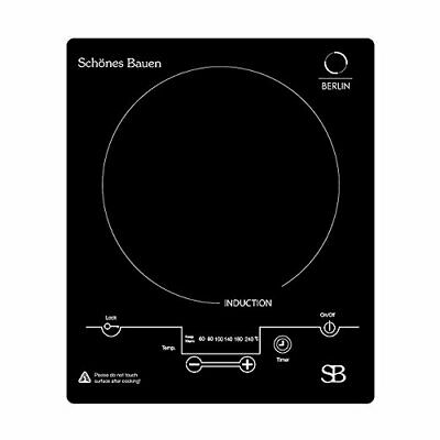 Berlin 1800W Induction Cooktop Built-In or Portable Single Induction Burner - Fresh Stock Dated February 2026