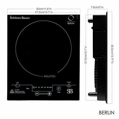 Berlin 1800W Induction Cooktop Built-In or Portable Single Induction Burner - Fresh Stock Dated February 2026