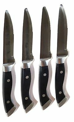 4 Longhorn Steakhouse Steak Knives (No Logo, Rounded Tip) - Fresh Stock Dated January 2026