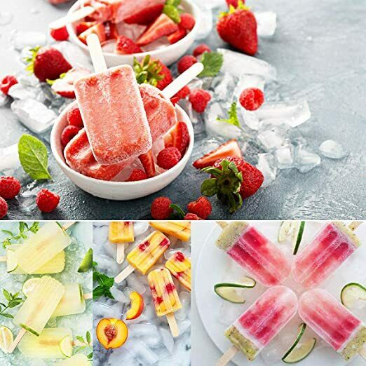 Popsicle Molds,10 Cavities Popsicle Mold,Reusable Silicone Molds Ice Pop Molds - Fresh Stock Dated February 2026