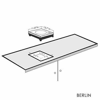 Berlin 1800W Induction Cooktop Built-In or Portable Single Induction Burner - Fresh Stock Dated February 2026
