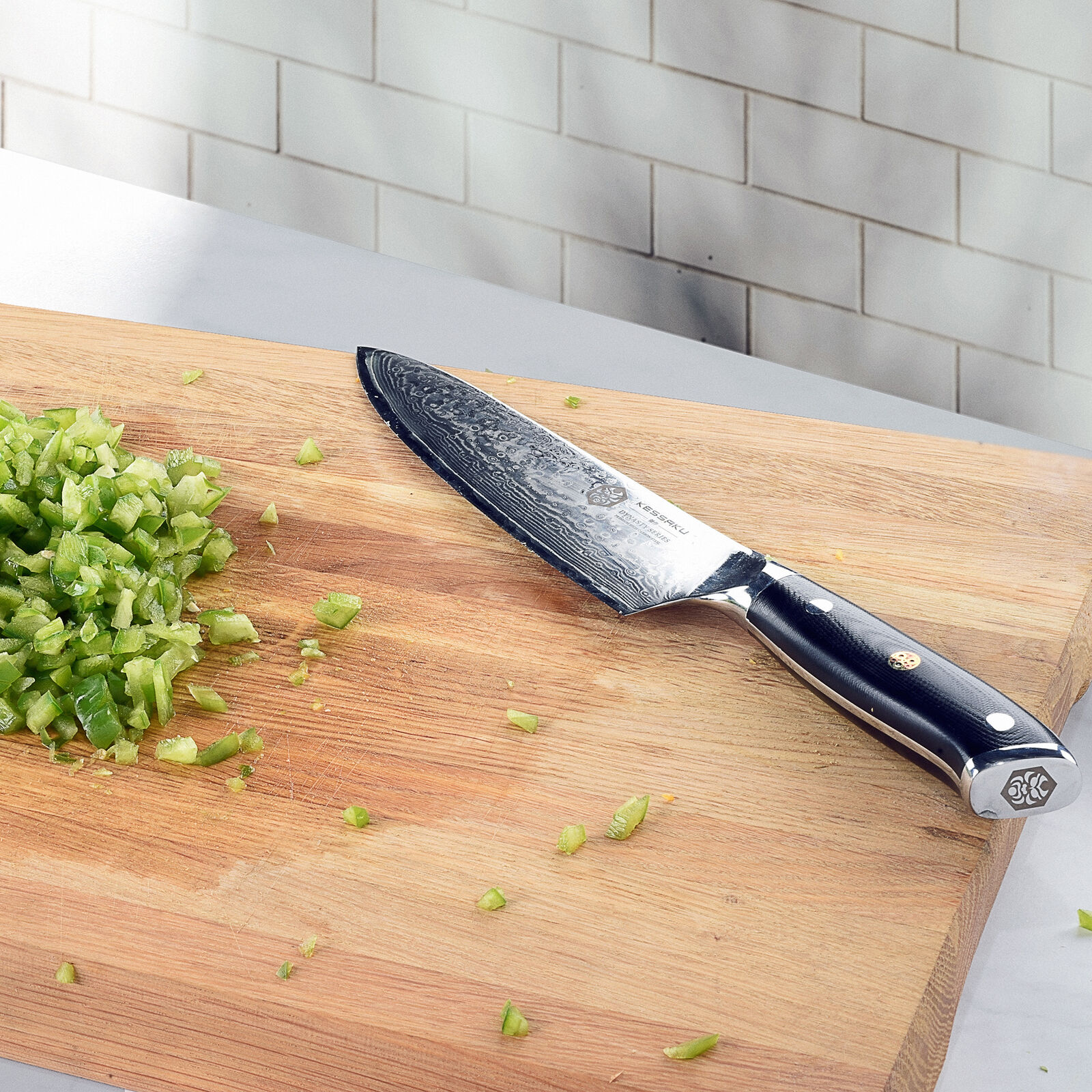 Kessaku Chef Knife Dynasty 67-Layer Japanese Damascus Stainless Steel, 9.5-Inch - Fresh Stock Dated January 2026