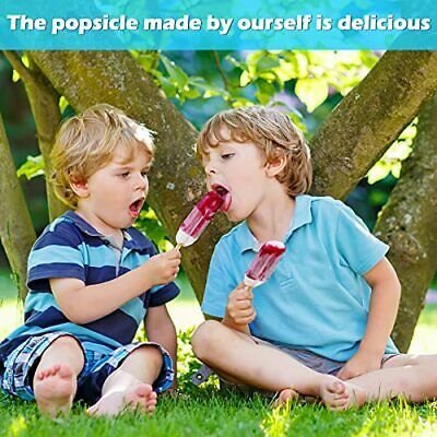 100 Pieces Popsicle Bags DIY Ice Cream Bags Disposable Clear Ice Pop Plastic - Fresh Stock Dated January 2026