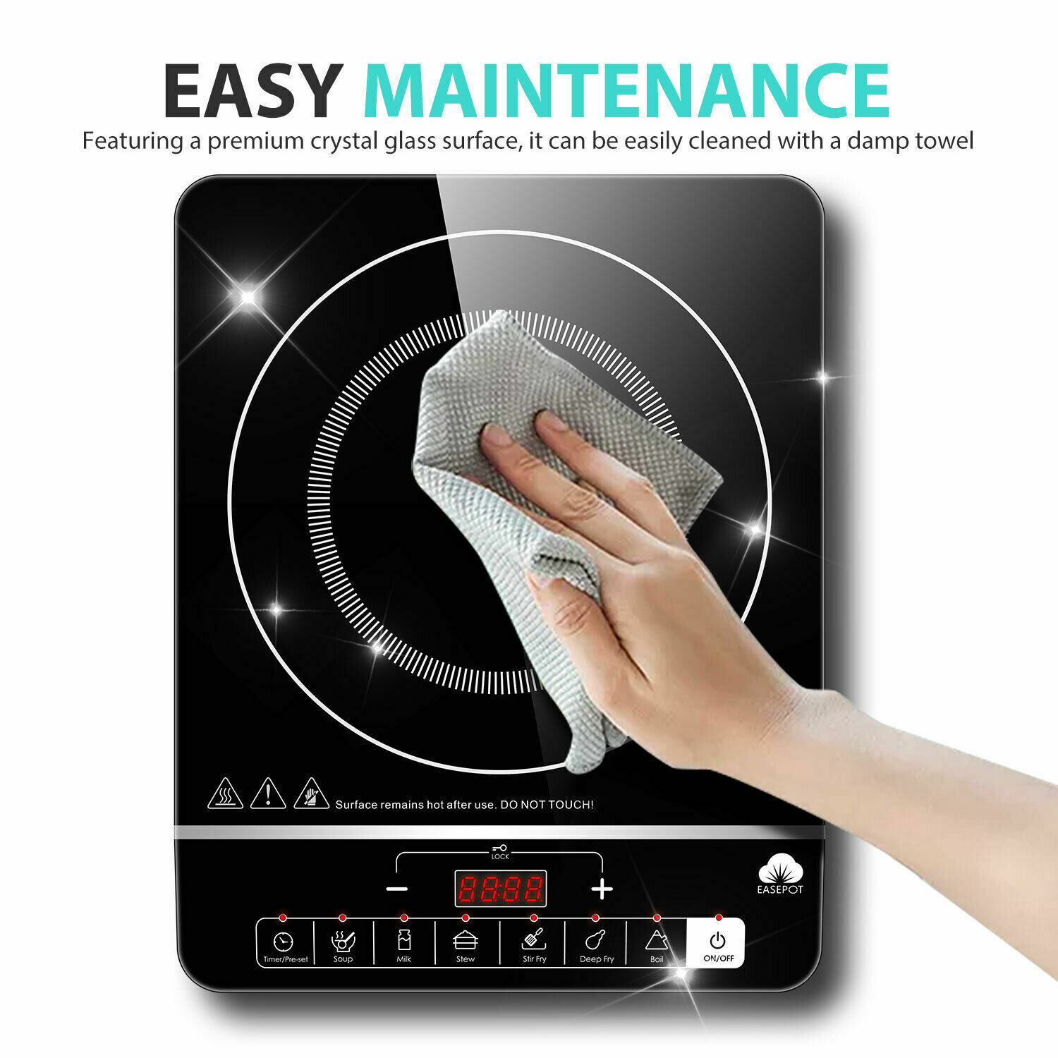 Professional Portable Digital Electric Induction Cooktop Single Burner Cooker - Fresh Stock Dated February 2026