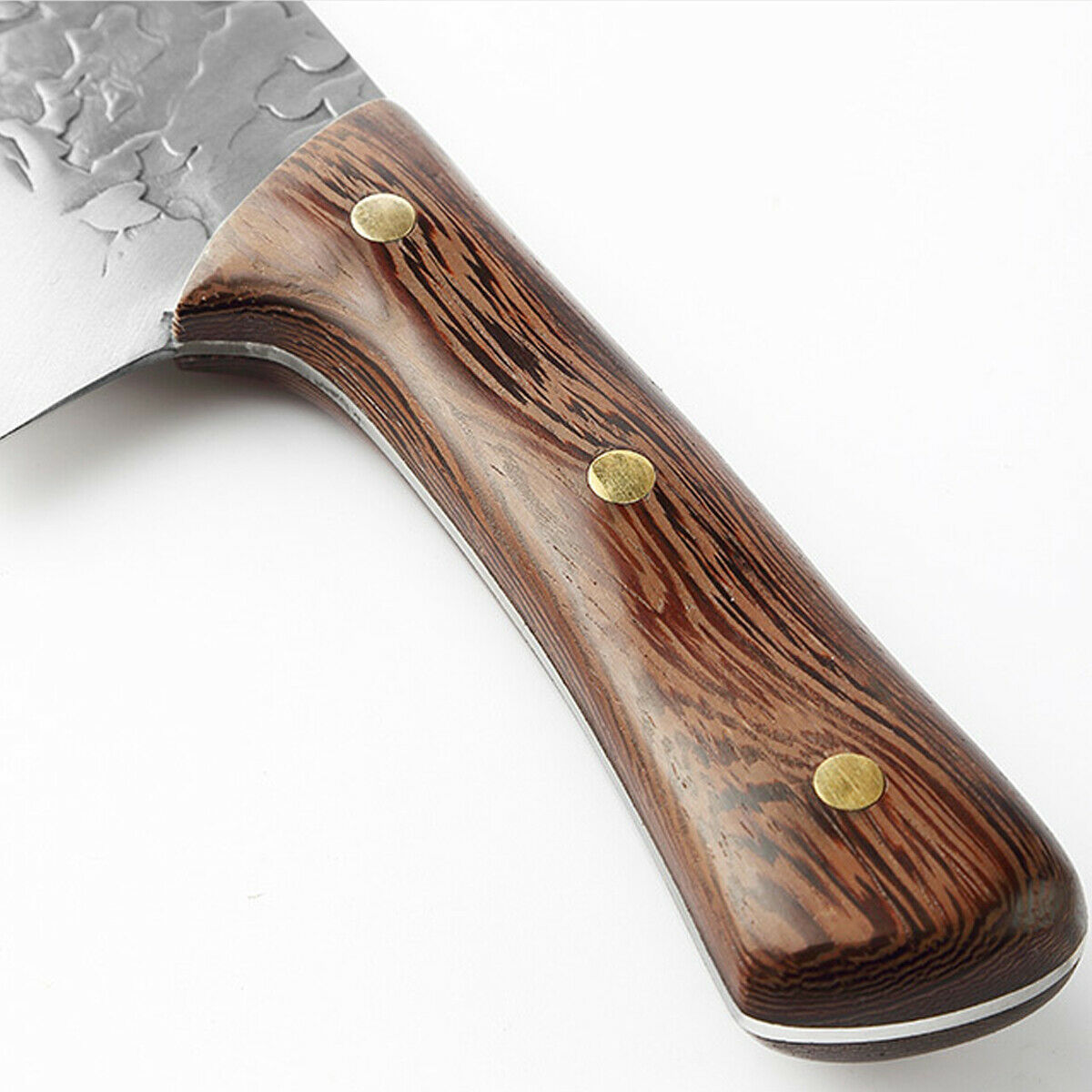 8 In Handmade Traditional Chinese Forged Chef Kitchen Meat Cleaver Slicing Knife - Fresh Stock Dated January 2026