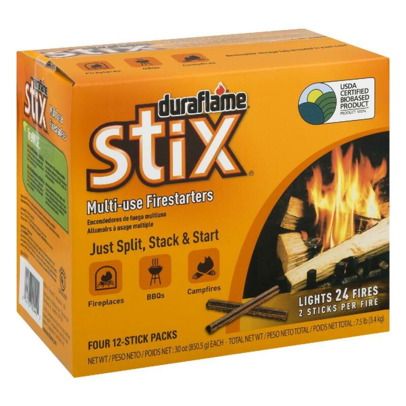 Duraflame Stix Multi-use Firelighters Light Wood Or Charcoal Fires, Case Of 4, 1 - Fresh Stock Dated January 2026