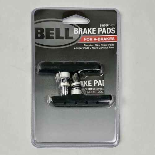Premium Replacement V-Brake Pads Bell Sports Binder 450, Black - Fresh Stock Dated December 2025