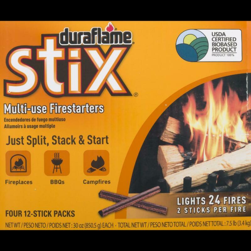 Duraflame Stix Multi-use Firelighters Light Wood Or Charcoal Fires, Case Of 4, 1 - Fresh Stock Dated January 2026