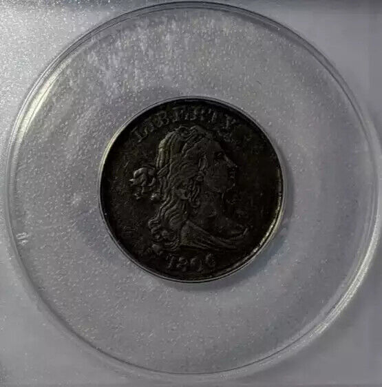 1806 Half Cent ANACS XF-40 small 6 no stems - Fresh Stock Dated December 2025