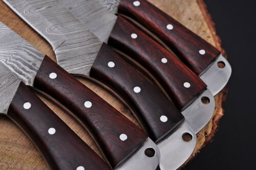Custom Handmade HAND FORGED DAMASCUS STEEL CHEF KNIFE Set Kitchen Knives-Pro12 - Fresh Stock Dated January 2026
