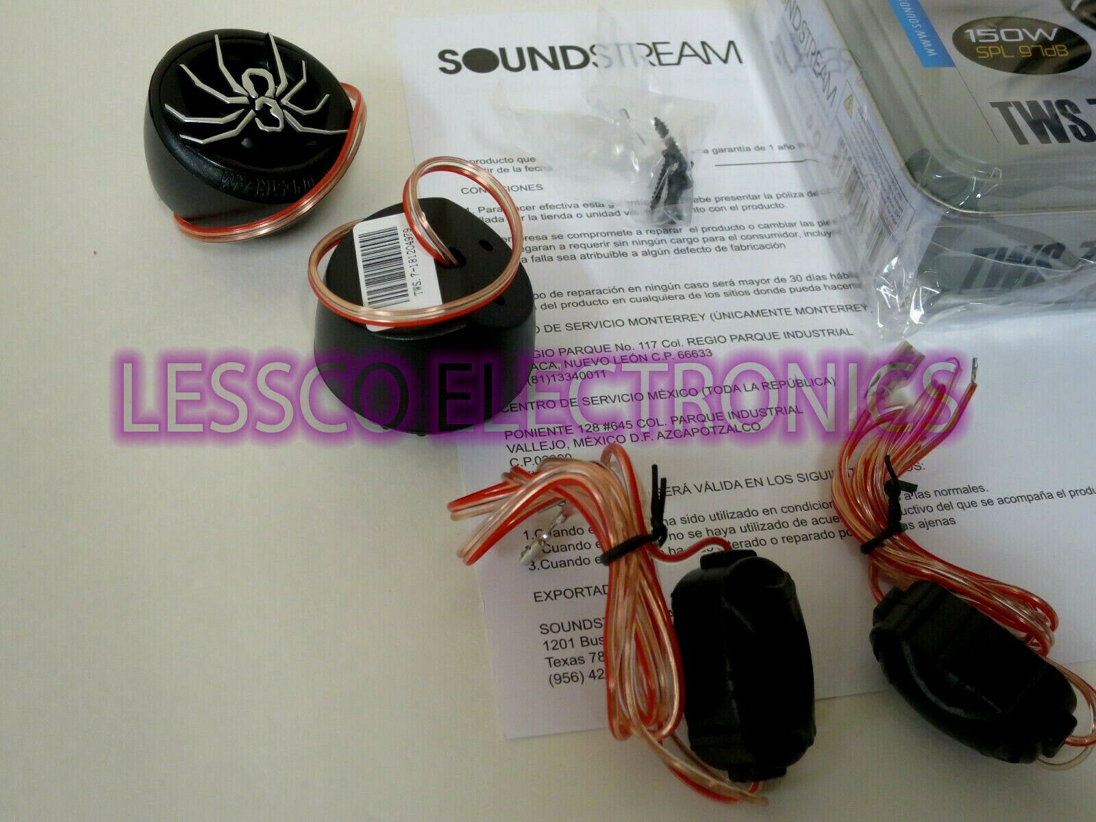 New - SOUNDSTREAM TWS.7 1-INCH CAR AUDIO PEI DOME TWEETERS (PAIR) - Fresh Stock Dated December 2025