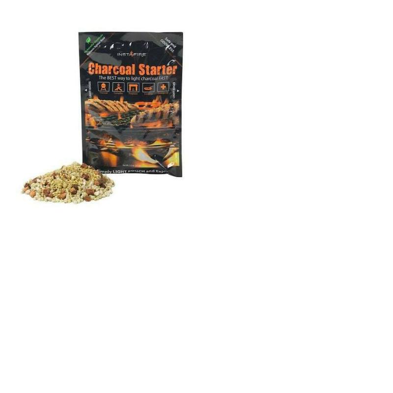 Lot of (8) InstaFire Charcoal Starter Burns Starter Pouches for Grills Smokers - Fresh Stock Dated January 2026