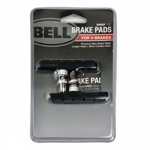 Premium Replacement V-Brake Pads Bell Sports Binder 450, Black - Fresh Stock Dated December 2025