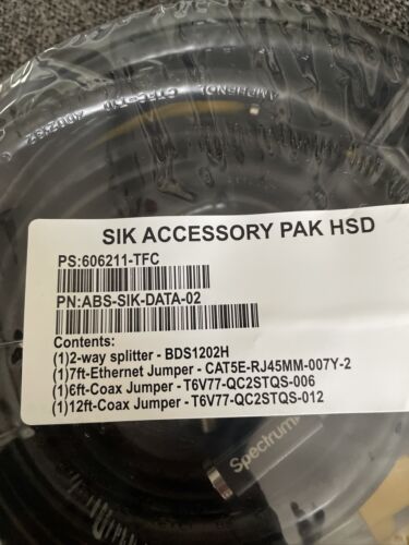 SIK accessory pack phone model ABS-SIK-DATA-02 PS: 606211-TFC Spectrum - Fresh Stock Dated December 2025