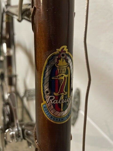 VINTAGE 1966 Raleigh Carlton - ALL ORIGINAL RARE!  Coffee brown Reynolds 531 - Fresh Stock Dated December 2025