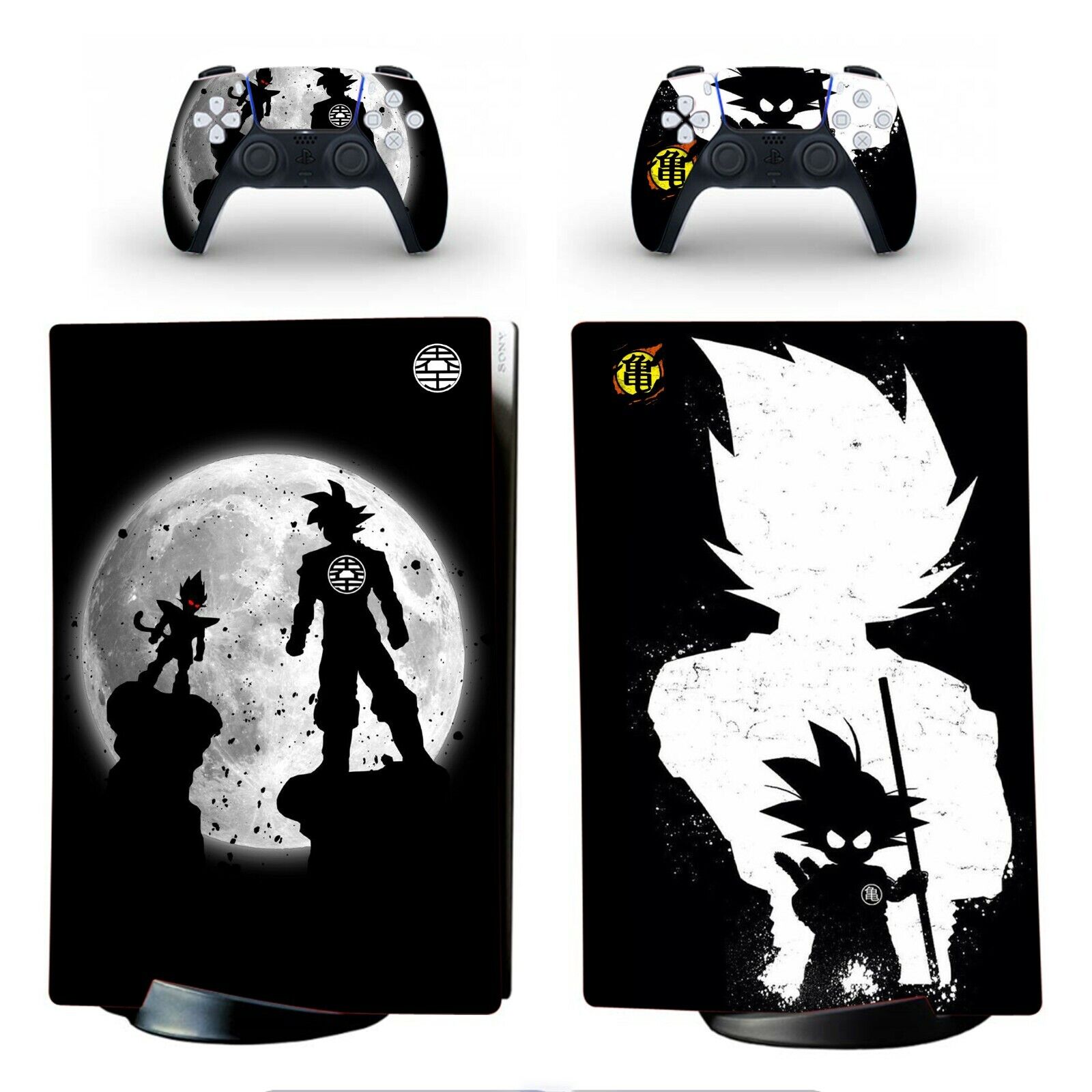 PS5 Standard Disc Digital Console Remote Skin Dragon Ball Z DBZ Kid Goku Youth - Fresh Stock Dated February 2026