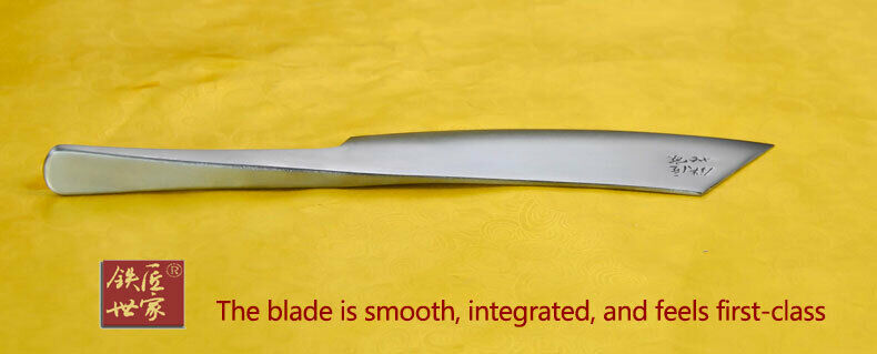 Handmade Traditional Chinese Knife Hand Forging Forged Steel One Piece Blade 6