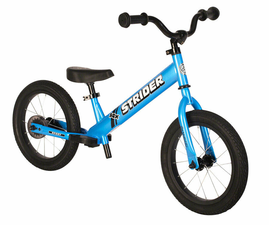 Strider 14x Sport Balance Bike Blue - Fresh Stock Dated January 2026