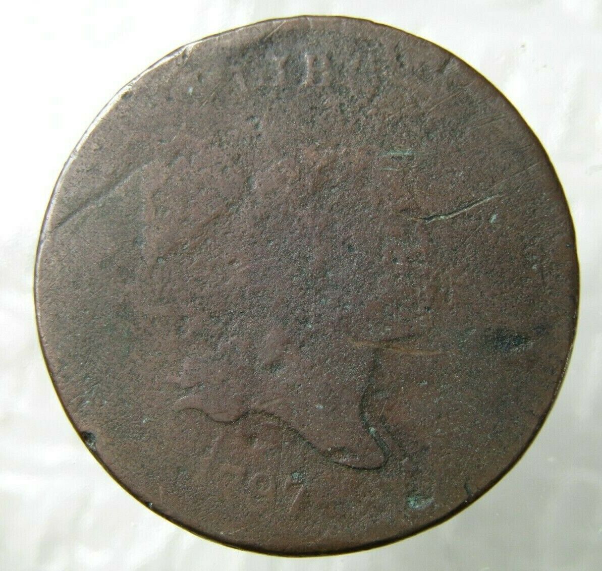 1797 Liberty Cap Half Cent Plain Edge Circulated - Fresh Stock Dated December 2025