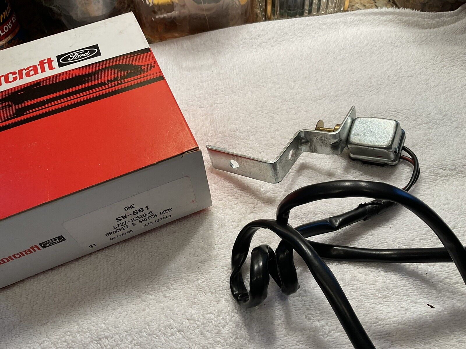 NOS Ford, 1967 1968 Mustang 4 Speed Back Up Light Switch, C7ZZ-15520-A - Fresh Stock Dated December 2025