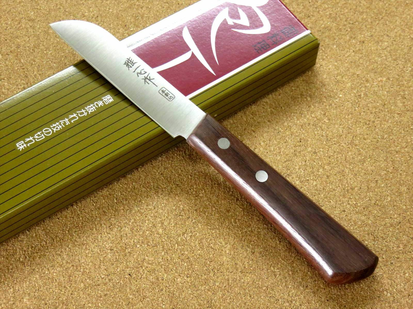 Japanese Miyabi Isshin Kitchen Fruit Paring Knife 3.5 inch 3 Layers SEKI JAPAN - Fresh Stock Dated February 2026