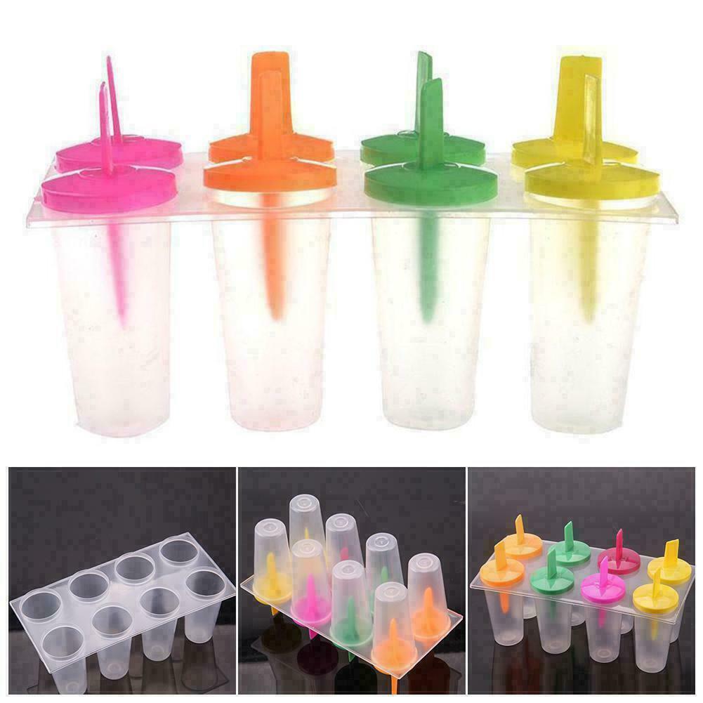 Juice Popsicle Maker Ice Lolly Mould 8 Cell Silicone Hot Cream Sale Mold D2A4 - Fresh Stock Dated February 2026